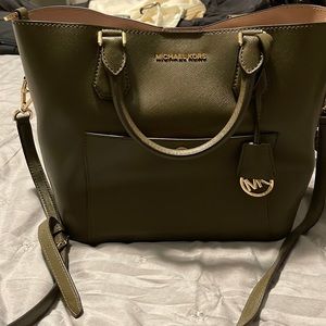 Olive Green Michael Kors purse/crossbody